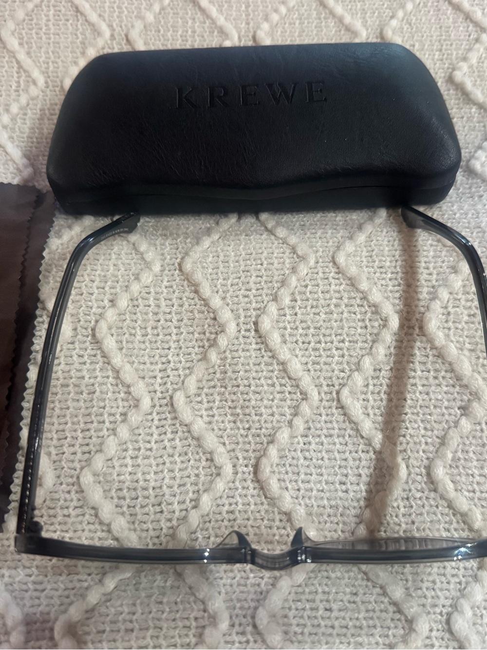 KREWE Translucent Smoke Sunglasses with Dark Brown Lenses - Picture 9 of 12